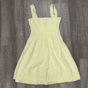 Antonio Melani Yellow Embroidered Dress Sz 4